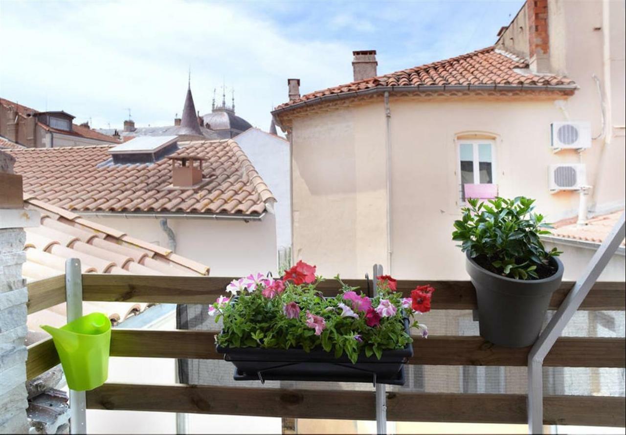 Beziers Studio Terrasse Екстериор снимка