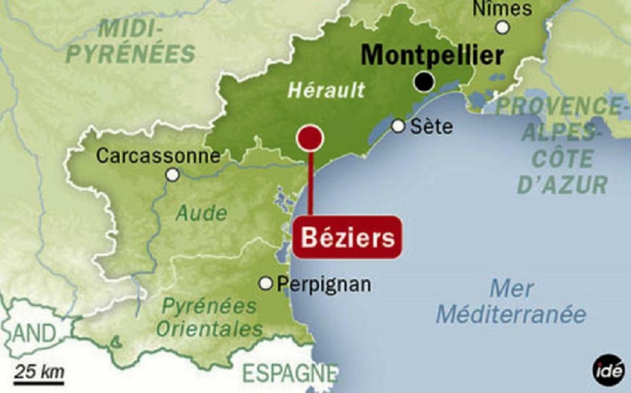 Beziers Studio Terrasse Екстериор снимка
